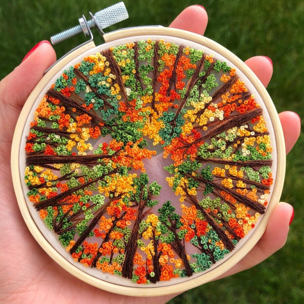 Gorgeous Embroidery Hoop Arts Of Natural Landscapes By Sew Beautiful 16