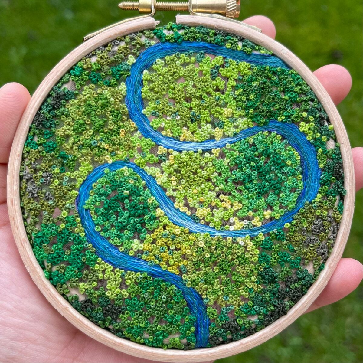 Gorgeous Embroidery Hoop Arts Of Natural Landscapes By Sew Beautiful 17