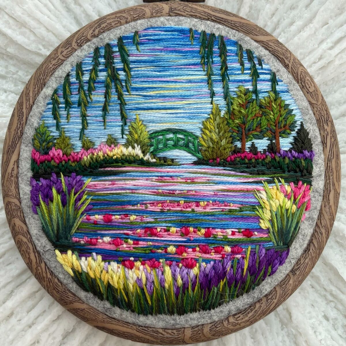 Gorgeous Embroidery Hoop Arts Of Natural Landscapes By Sew Beautiful 4