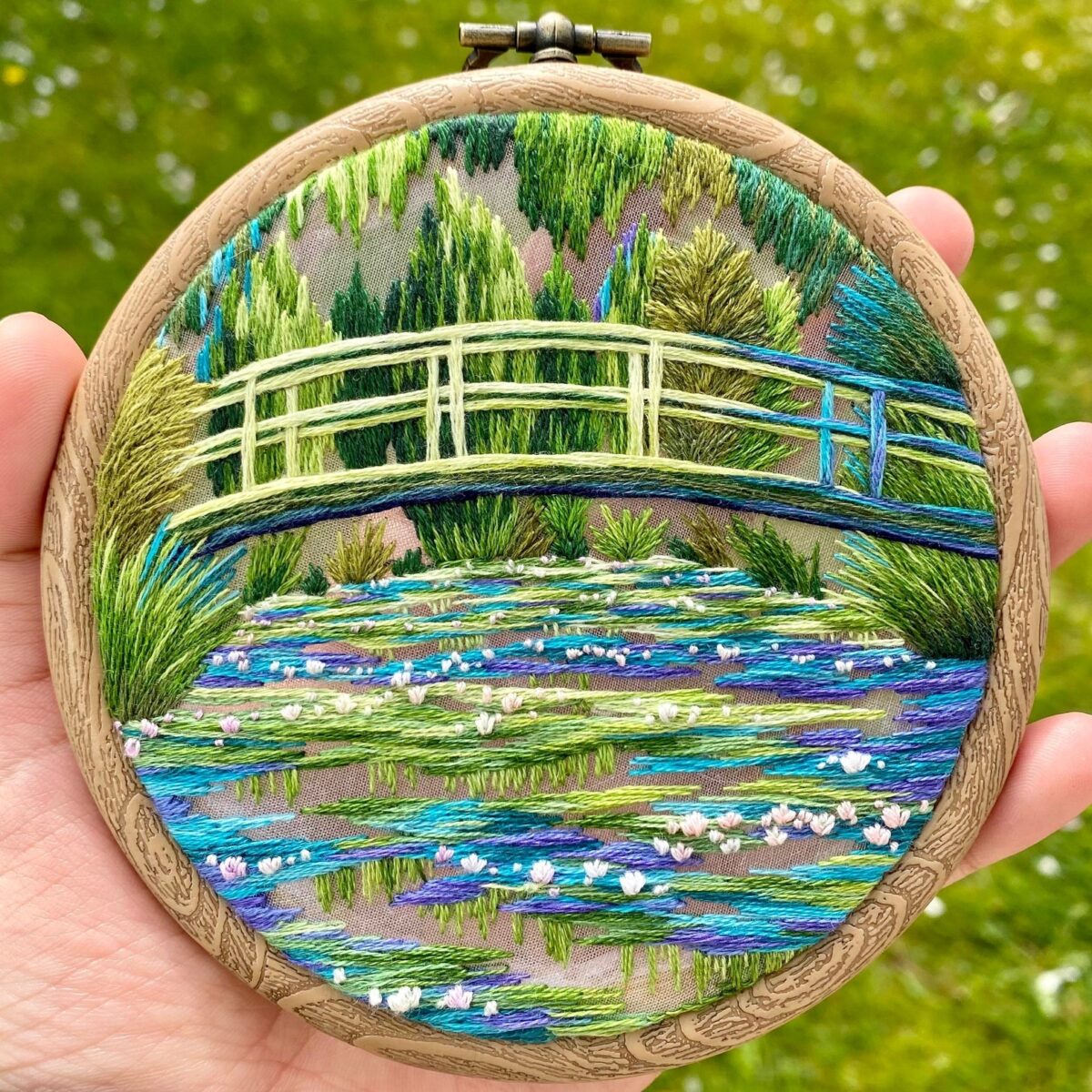 Gorgeous Embroidery Hoop Arts Of Natural Landscapes By Sew Beautiful 9