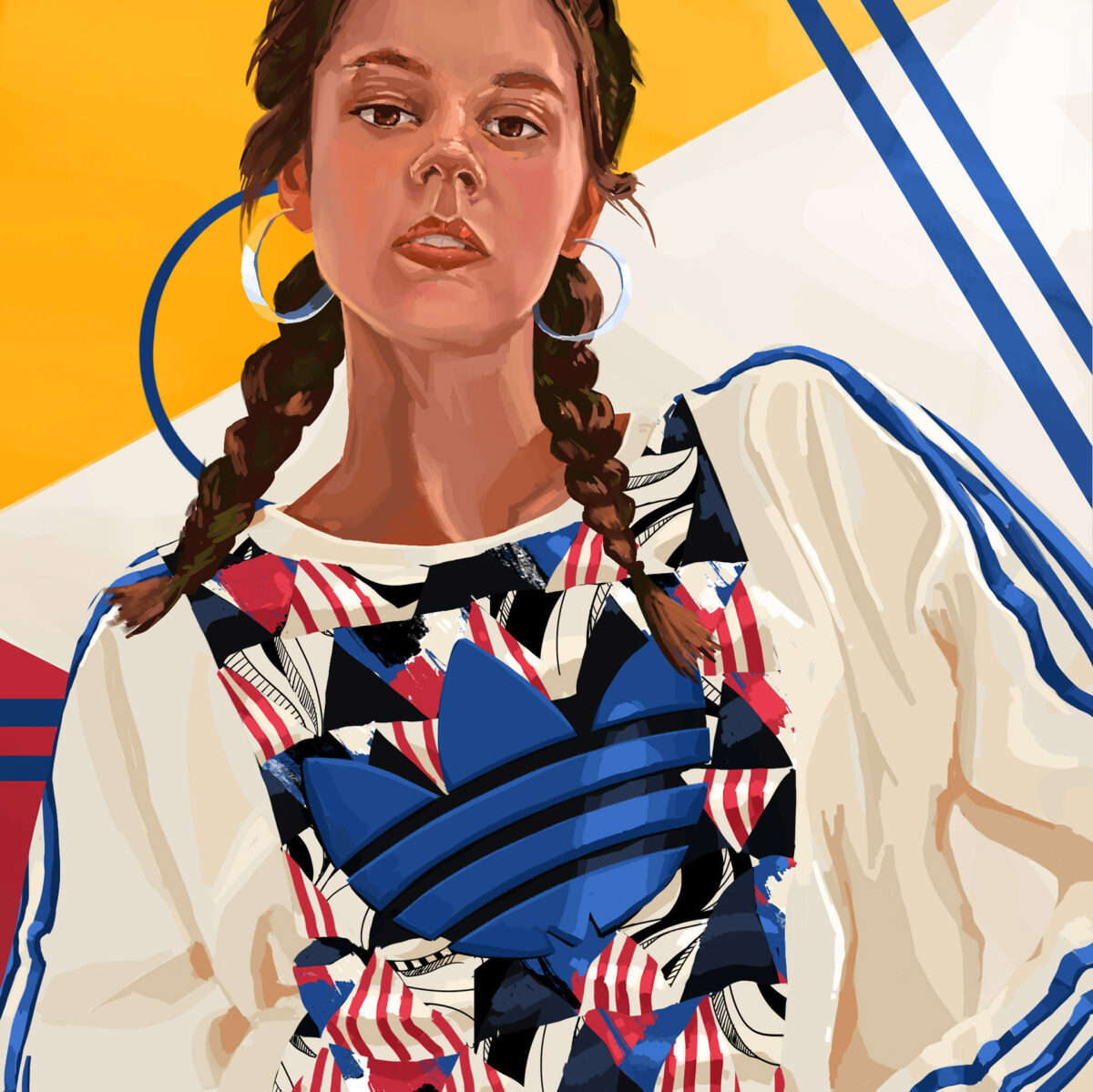 Gorgeous Illustrated Portraits In Vivid Colors By Mariam Elreweny 7