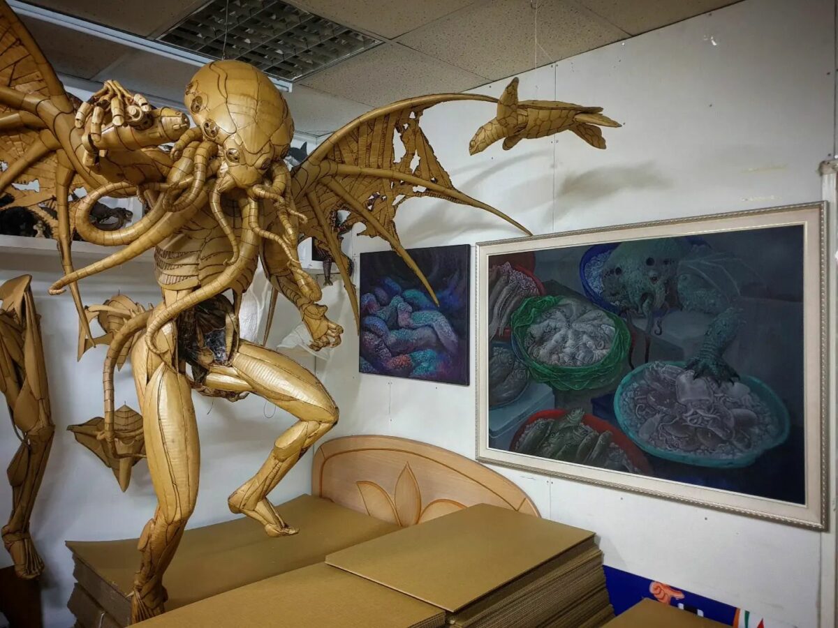 Attachment The Incredible Figurative Cardboard Sculptures Of Kai Xiang