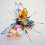 Cyborg insects: gorgeous winged insects made of discarded circuit boards by Julie Alice Chappell