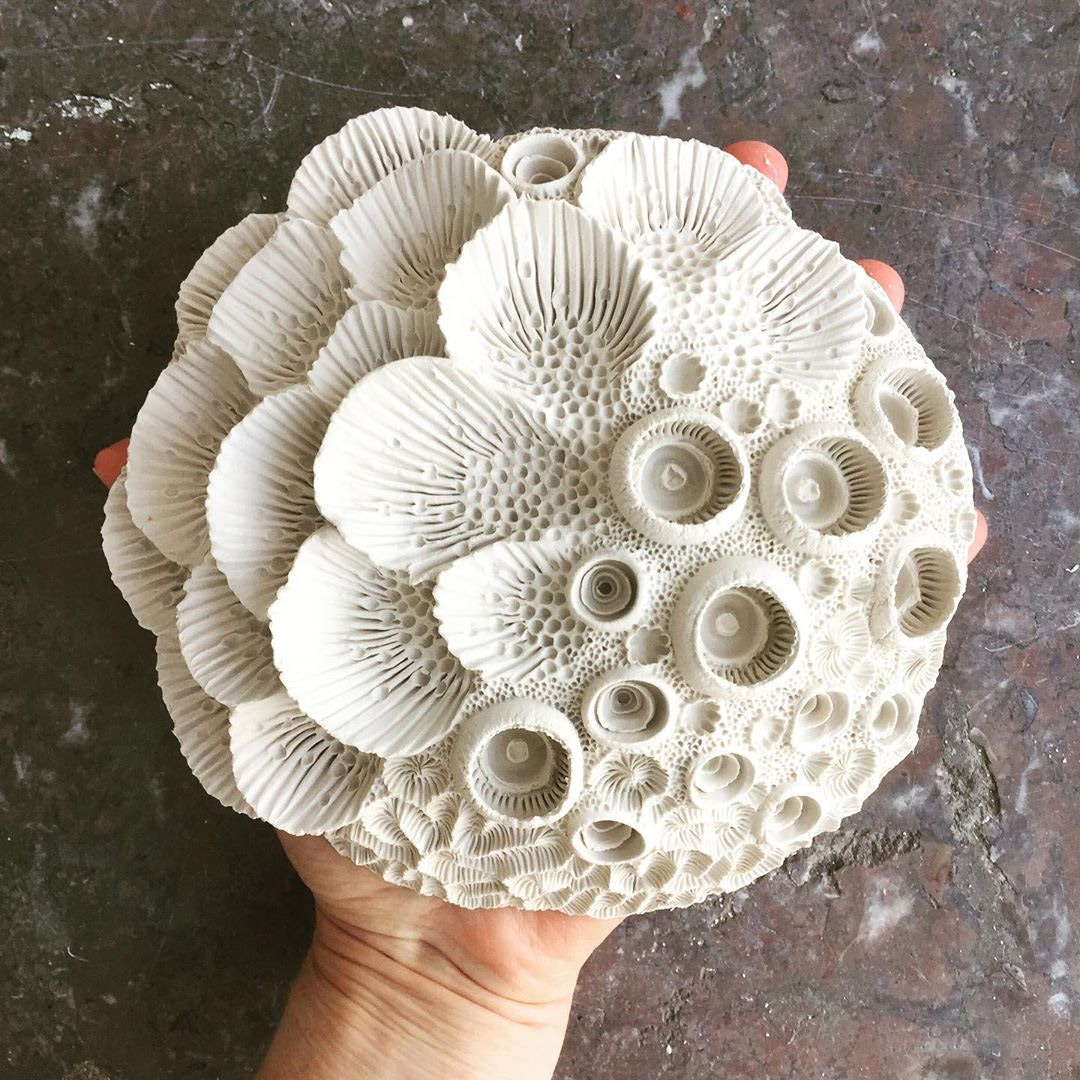 Intricate Abstract Porcelain Sculptures By Lisa Seaurchin 28