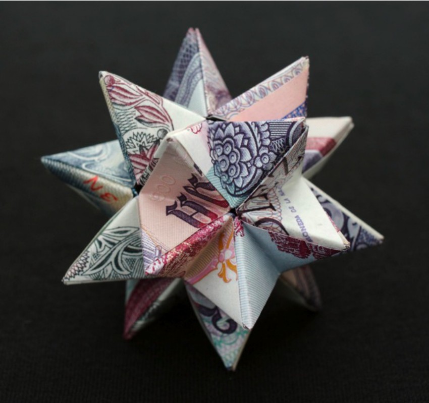 Striking Geometric Currency Sculptures By Kristi Malakoff 3