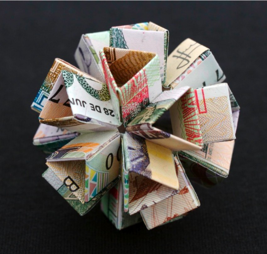 Striking Geometric Currency Sculptures By Kristi Malakoff 3
