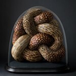 Absolutely stunning serpentine coiled sculptures made of found British bird feathers by Kate MccGwire