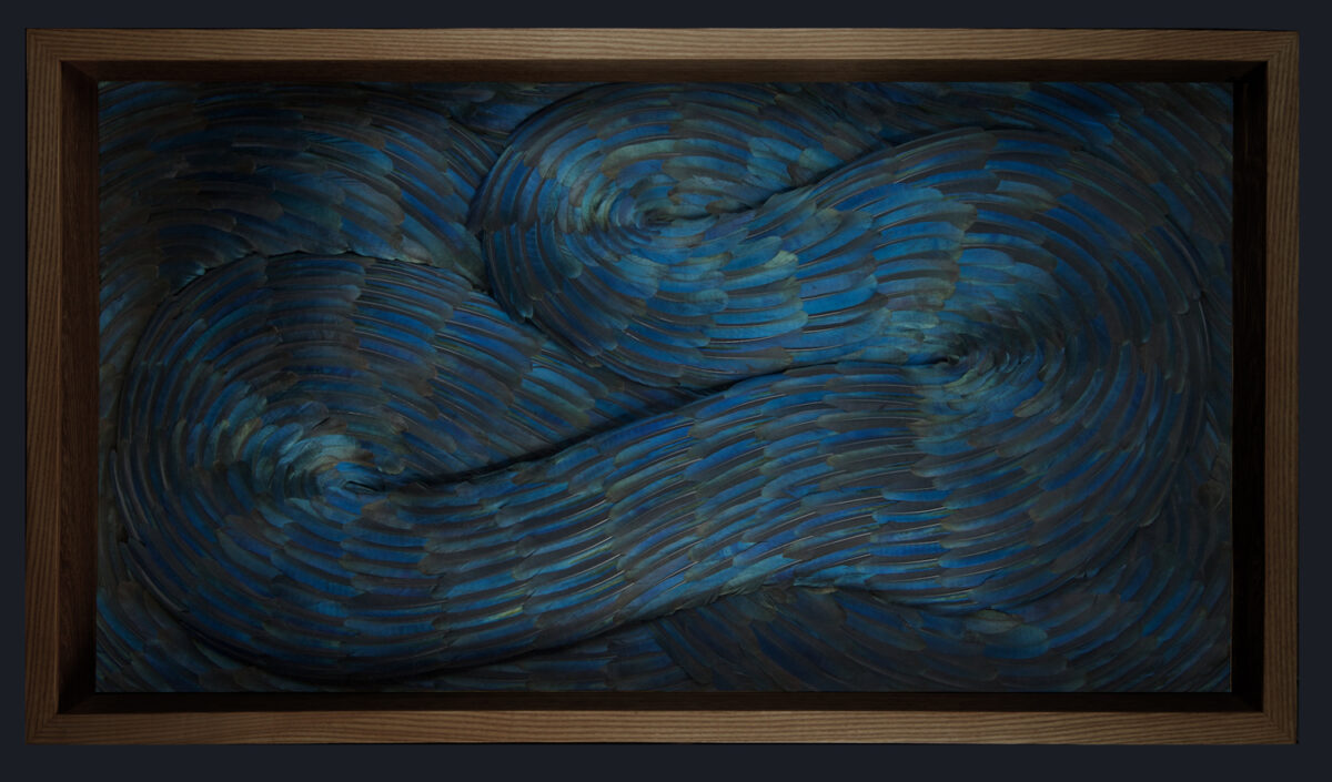 Absolutely Stunning Serpentine Coiled Sculptures Made Of Found British Bird Feathers By Kate Mccgwire 8 1