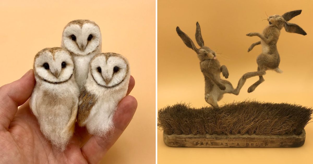Felted Wildlife Gorgeous Miniature Animal Sculptures By Simon Brown And Katie Corrigan 1