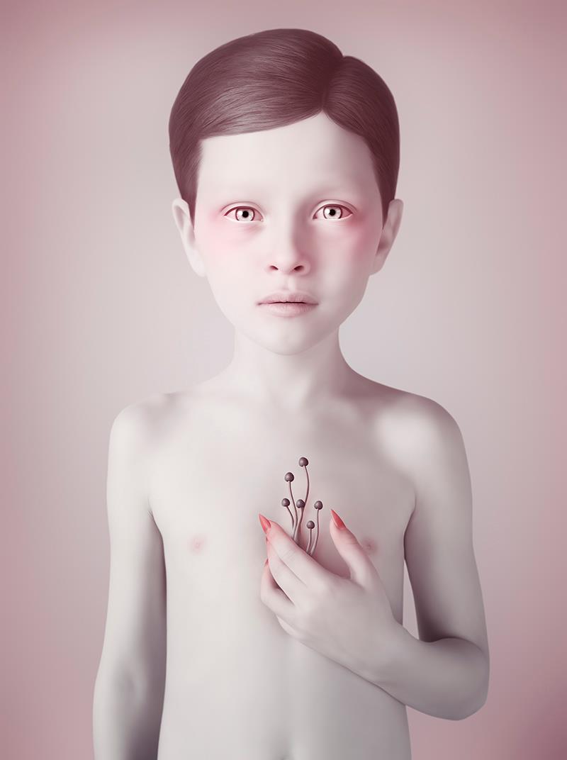 Gorgeous Surrealist Portraits With A Porcelain Style By Oleg Dou 2