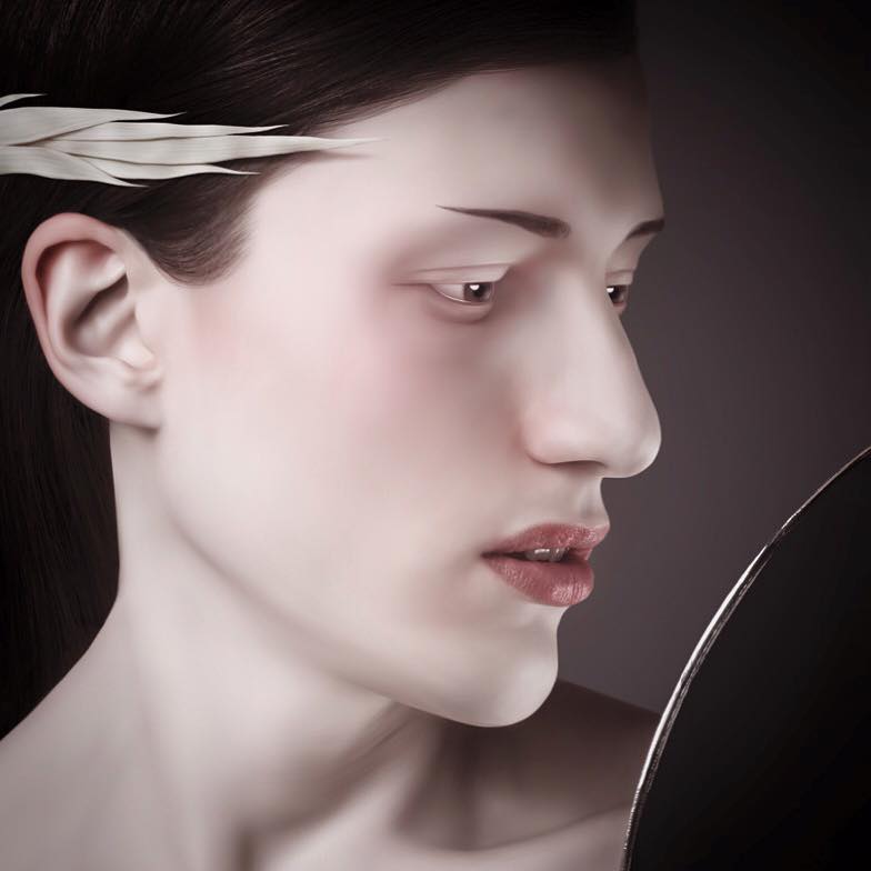 Gorgeous Surrealist Portraits With A Porcelain Style By Oleg Dou 15