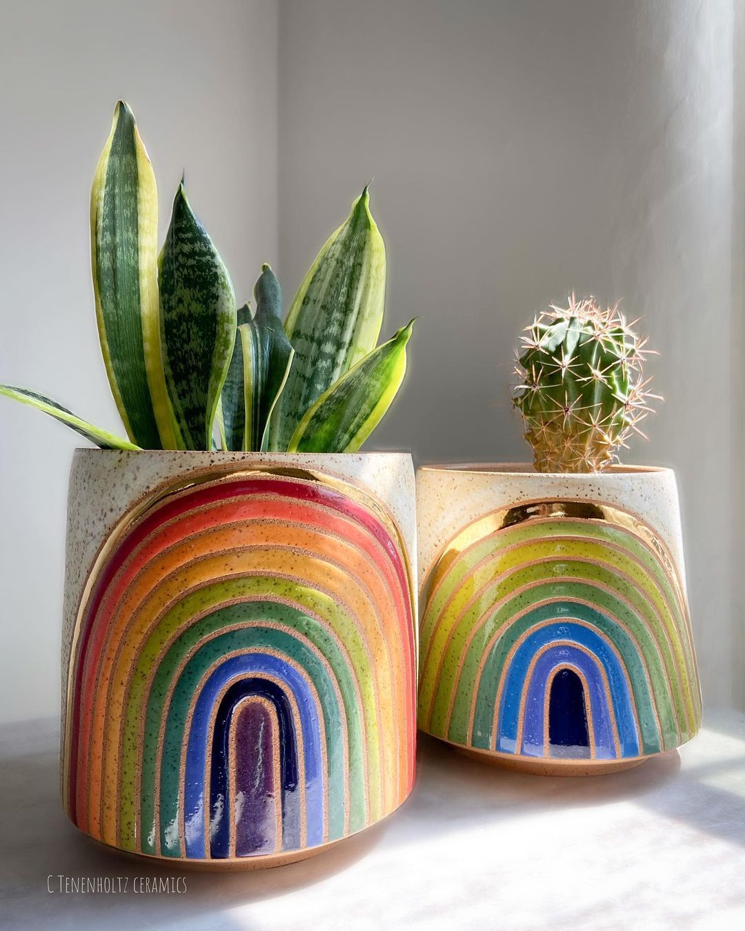 Rainbow Ceramics Gorgeous Multicolored Ceramic Pieces By Christine Tenenholtz (15)