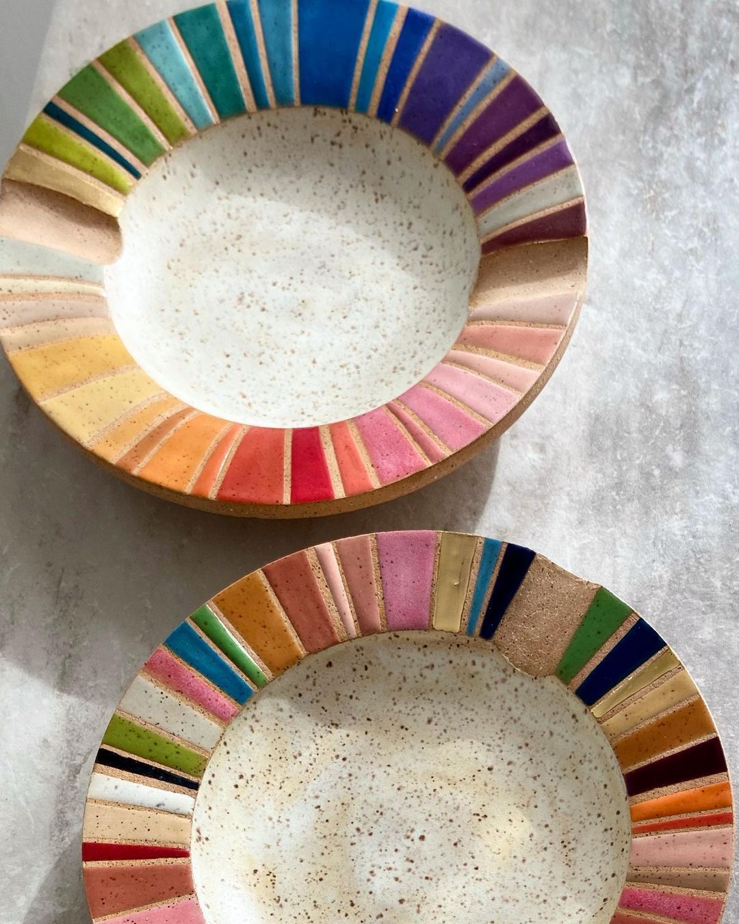 Rainbow Ceramics Gorgeous Multicolored Ceramic Pieces By Christine Tenenholtz (1)