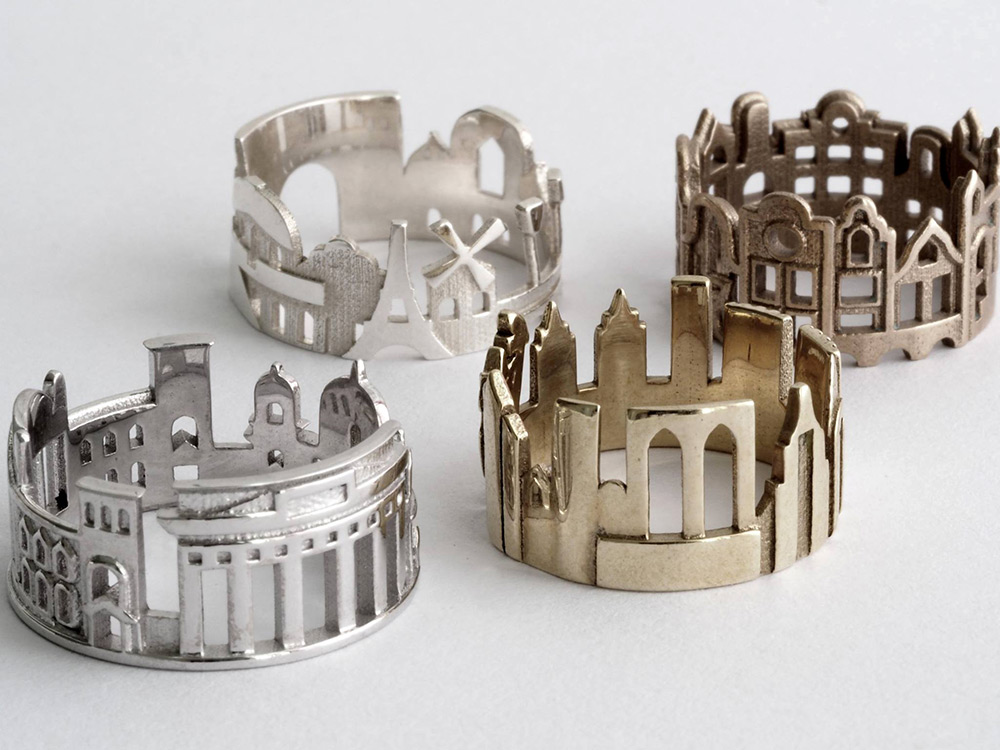 Striking Cityscape Rings In The Shape Of Skylines Of Iconic Cities By Ola Shekhtman 10