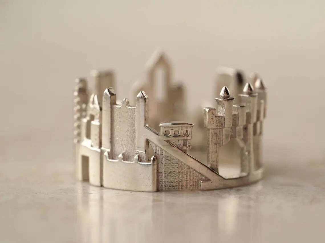 Striking Cityscape Rings In The Shape Of Skylines Of Iconic Cities By Ola Shekhtman 3