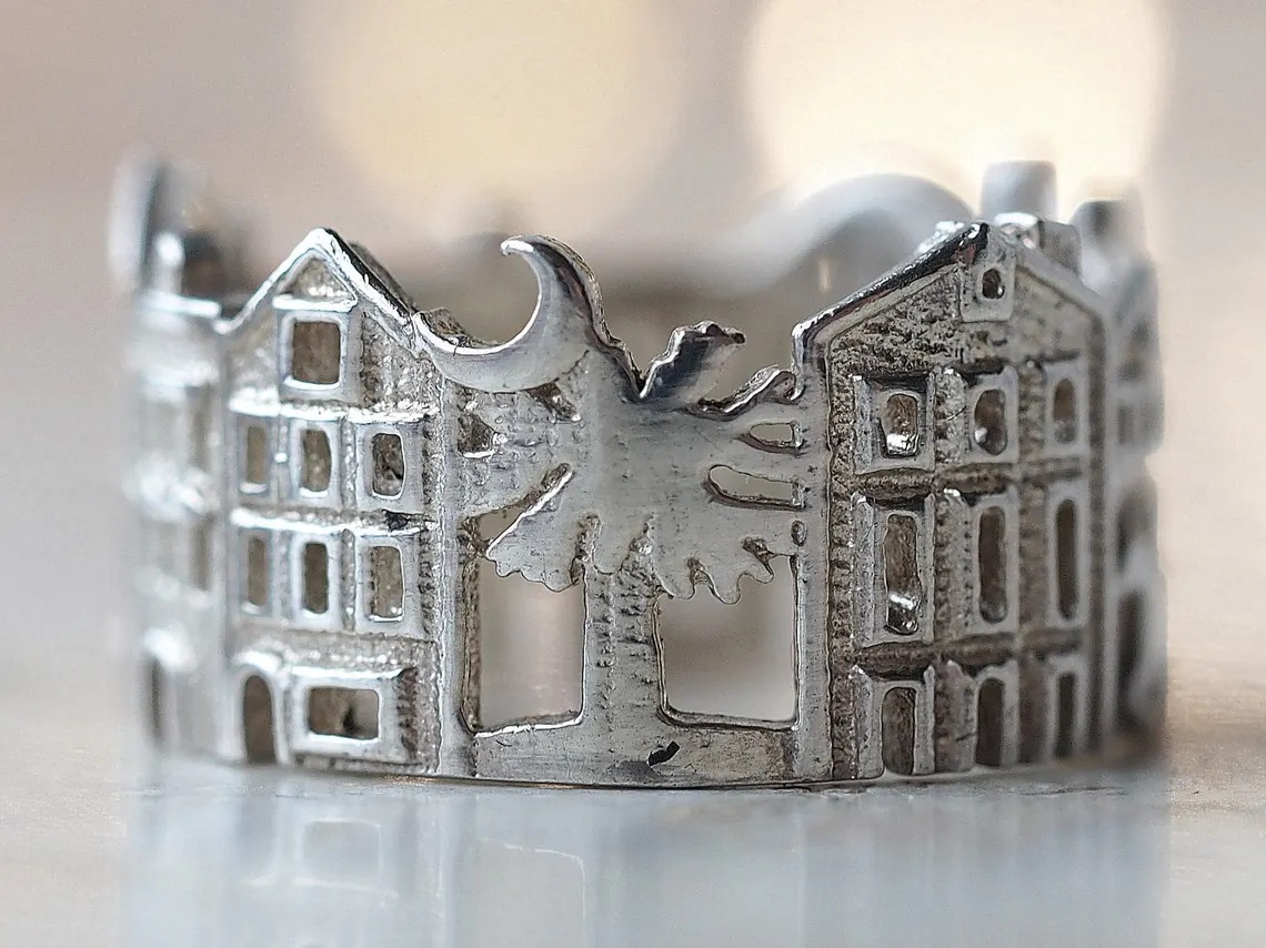 Striking Cityscape Rings In The Shape Of Skylines Of Iconic Cities By Ola Shekhtman 6