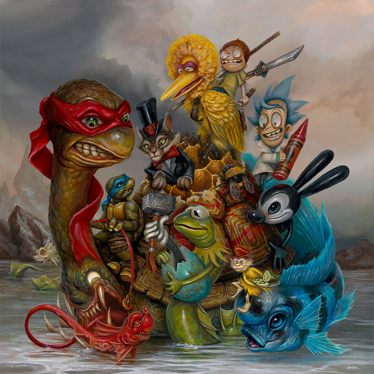 Surreal And Allegorical Acrylic Paintings By Greg Simkins 14