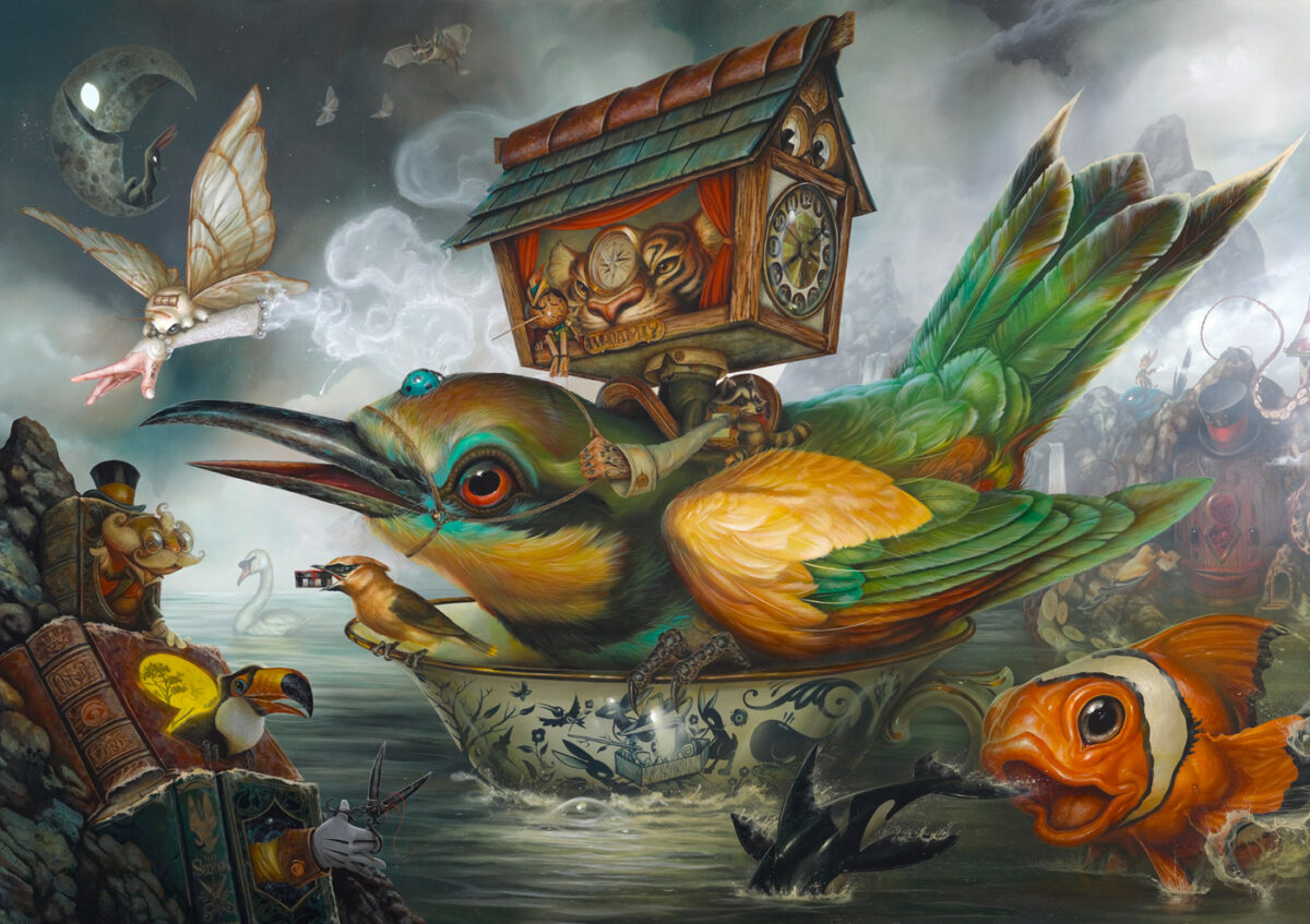 Surreal And Allegorical Acrylic Paintings By Greg Simkins 19