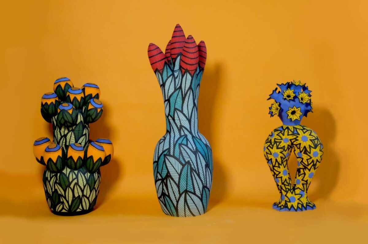 Vibrant Art Pieces That Fuse Ceramics With Drawings By Ariana Heinzman 10
