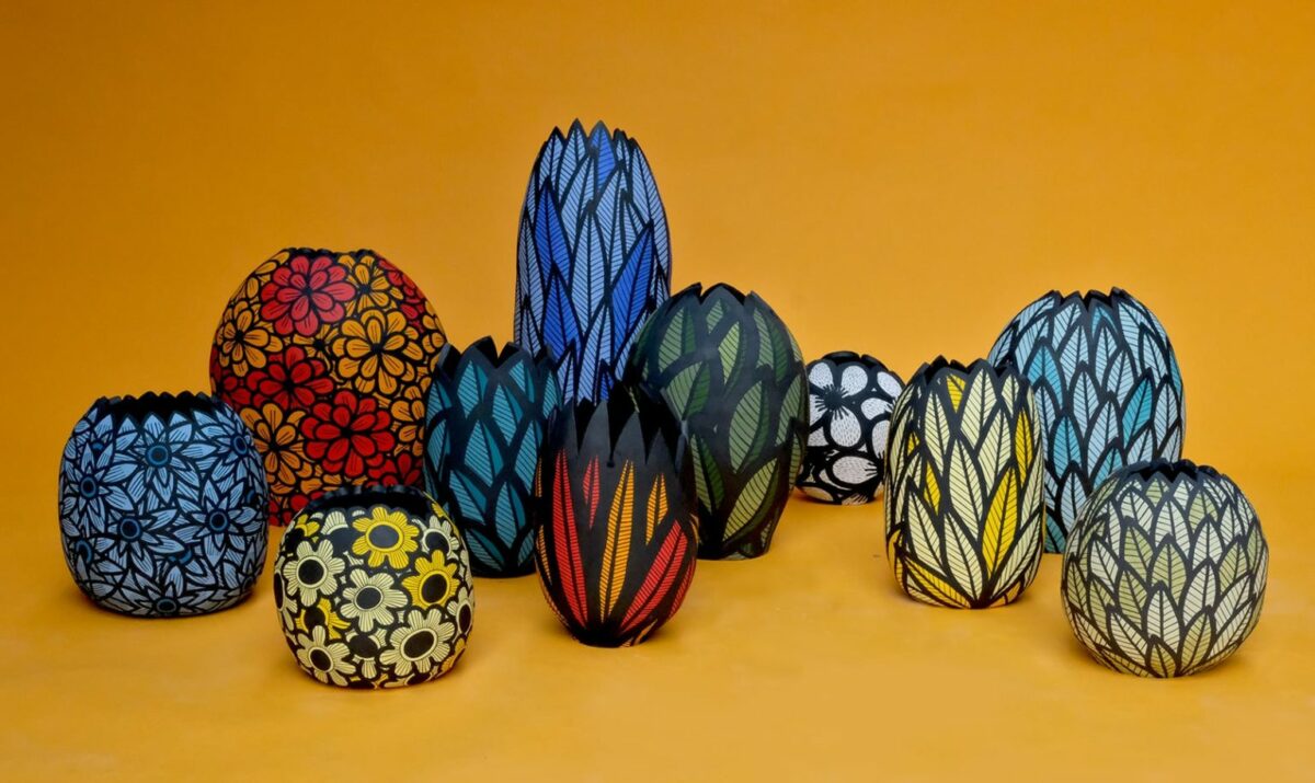 Vibrant Art Pieces That Fuse Ceramics With Drawings By Ariana Heinzman 13