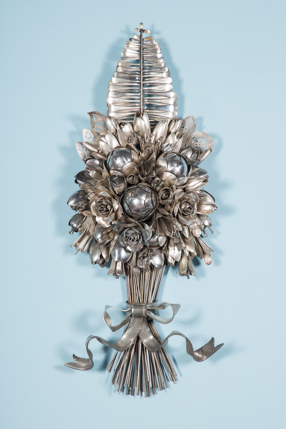 Amazingly Intricate Metal Bouquets Made Of Spare Utensils By Ann Carrington 10