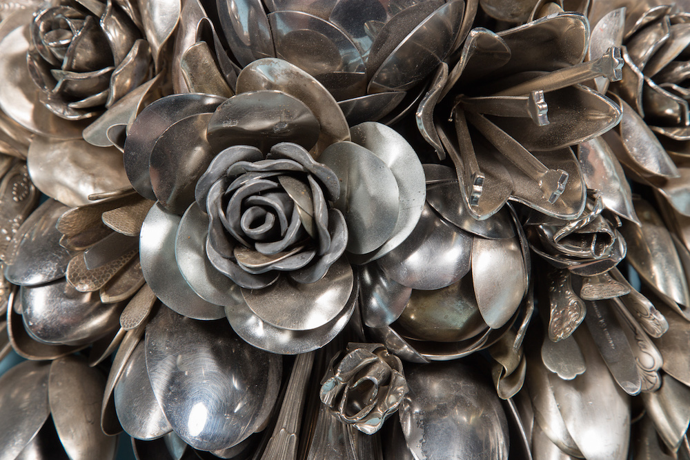 Amazingly Intricate Metal Bouquets Made Of Spare Utensils By Ann Carrington 5