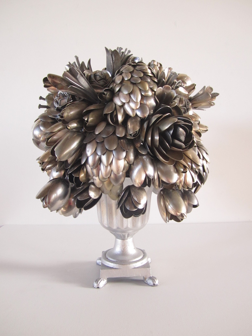 Amazingly Intricate Metal Bouquets Made Of Spare Utensils By Ann Carrington 6