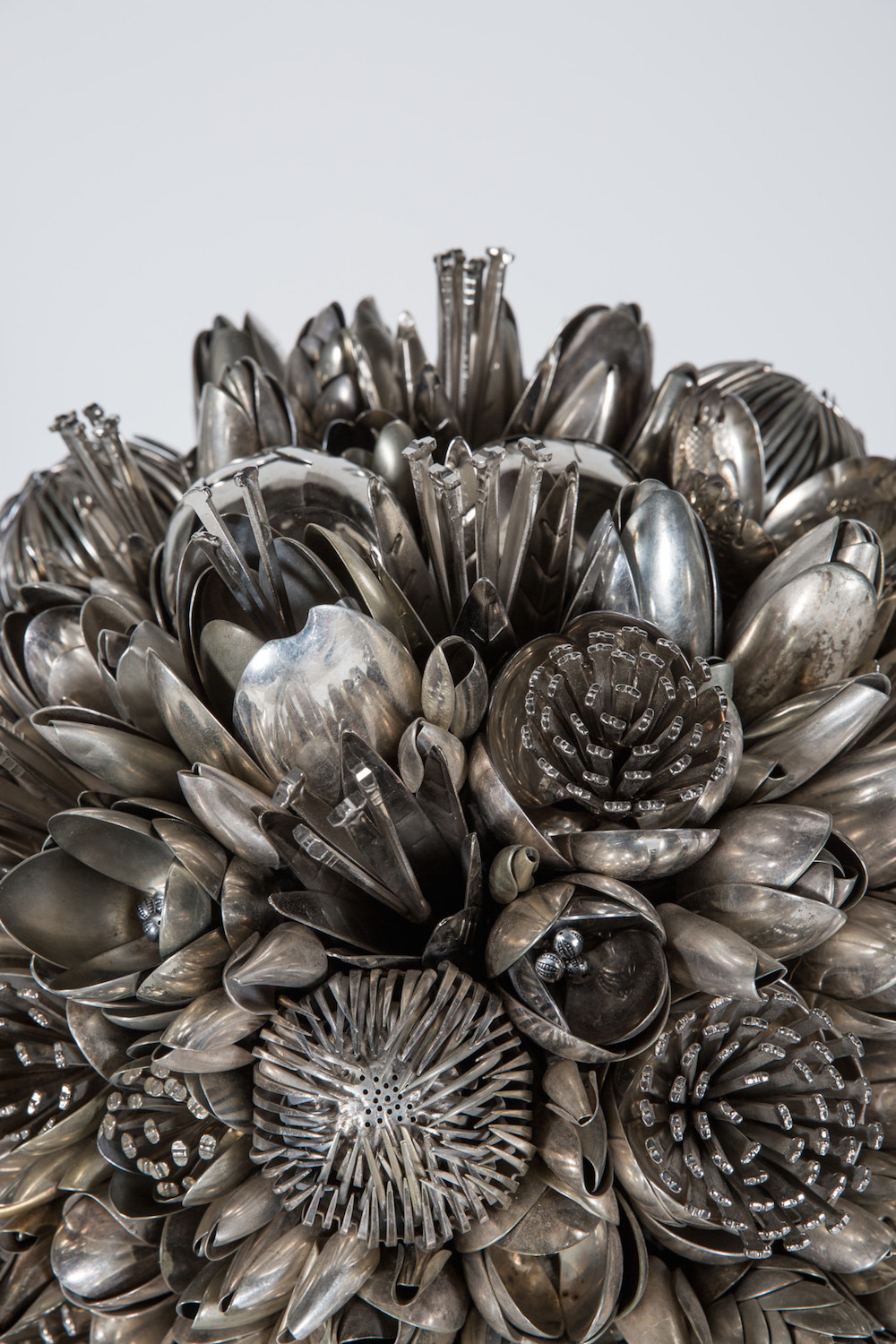 Amazingly Intricate Metal Bouquets Made Of Spare Utensils By Ann Carrington 9