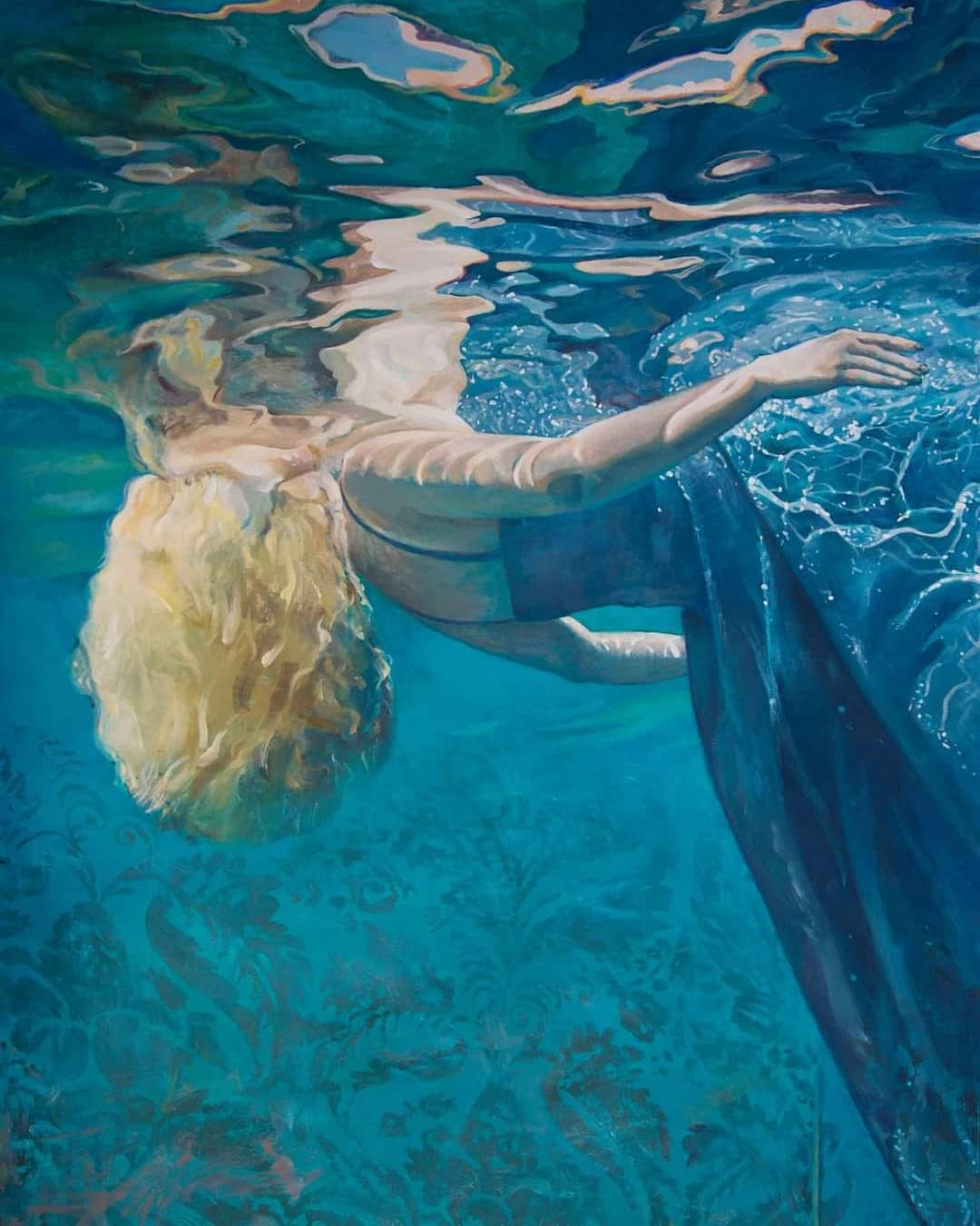 Dream Of Freedom Breathtaking Surrealistic Paintings Of Figures Floating In Flooded Rooms By Ivana Zivic 10