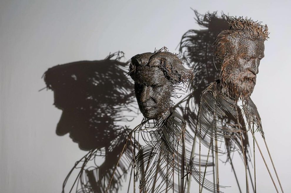Extraordinary Sculptures Made From Industrial Metal Wires By Darius Hulea (4)