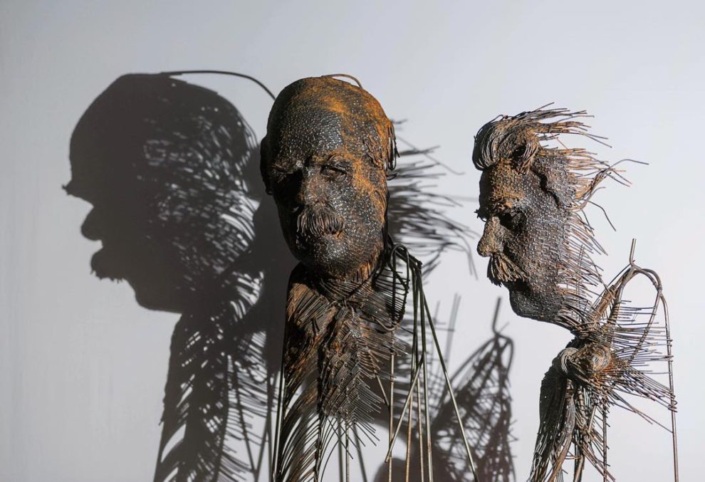 Extraordinary Sculptures Made From Industrial Metal Wires By Darius Hulea (5)