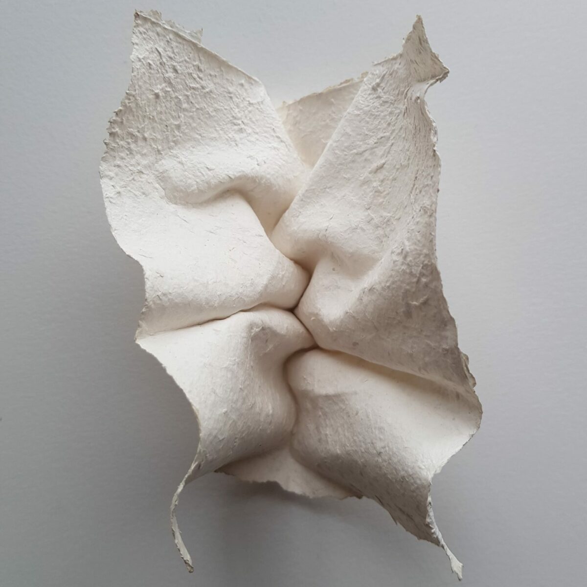 Fascinating facial sculptures made from folded paper sheets by Polly Verity