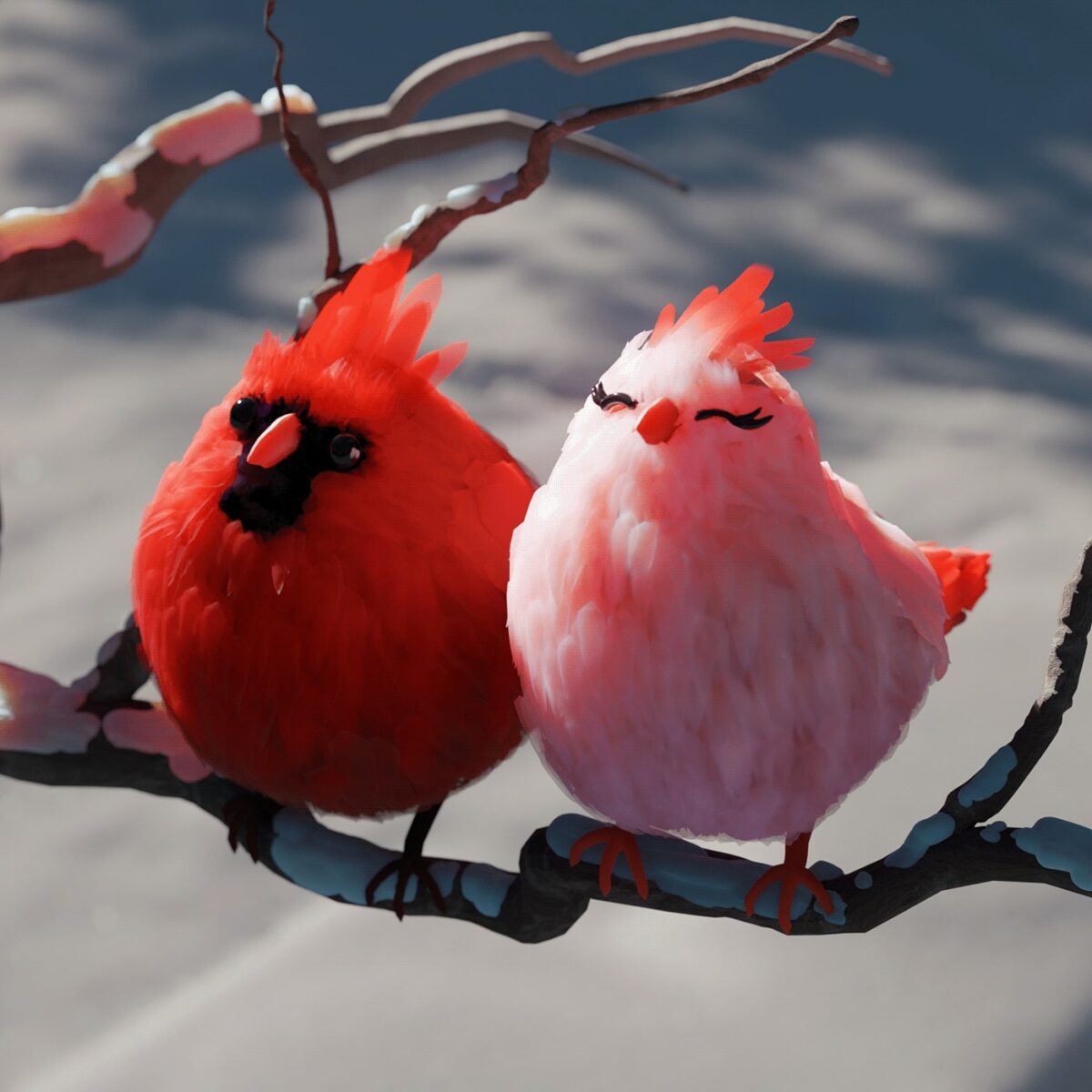 Fat Birds: an amusing 3D illustration series by Marcus Penna