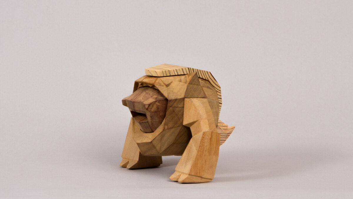 Geometric Animal Wood Sculptures By Mat Random 4