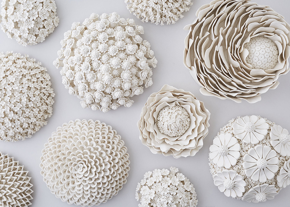Gorgeous Ceramic Art Pieces Ornate With Intricate Porcelain Flowers By Vanessa Hogge (5)