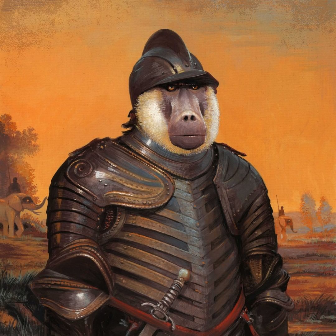Humorous Anthropomorphized Animal Portraits In The Classical Style By Bill Mayer (11)