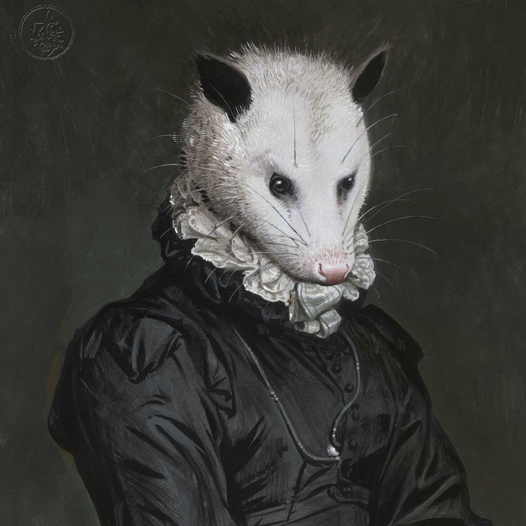 Humorous Anthropomorphized Animal Portraits In The Classical Style By Bill Mayer (15)