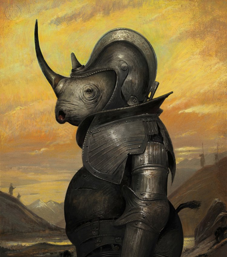 Humorous Anthropomorphized Animal Portraits In The Classical Style By Bill Mayer (2)
