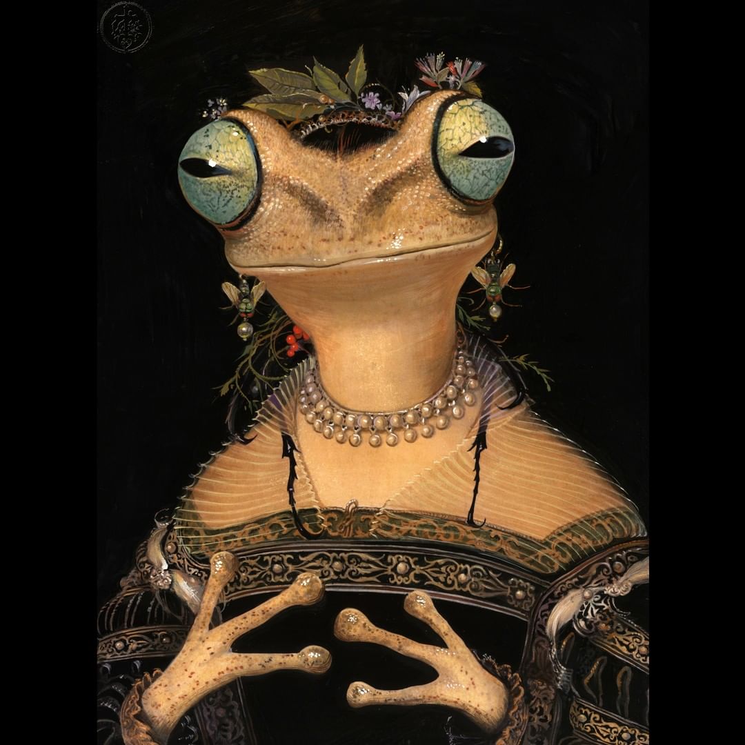 Humorous Anthropomorphized Animal Portraits In The Classical Style By Bill Mayer (5)