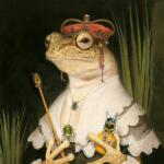 Humorous anthropomorphized animal portraits in the classical style by Bill Mayer