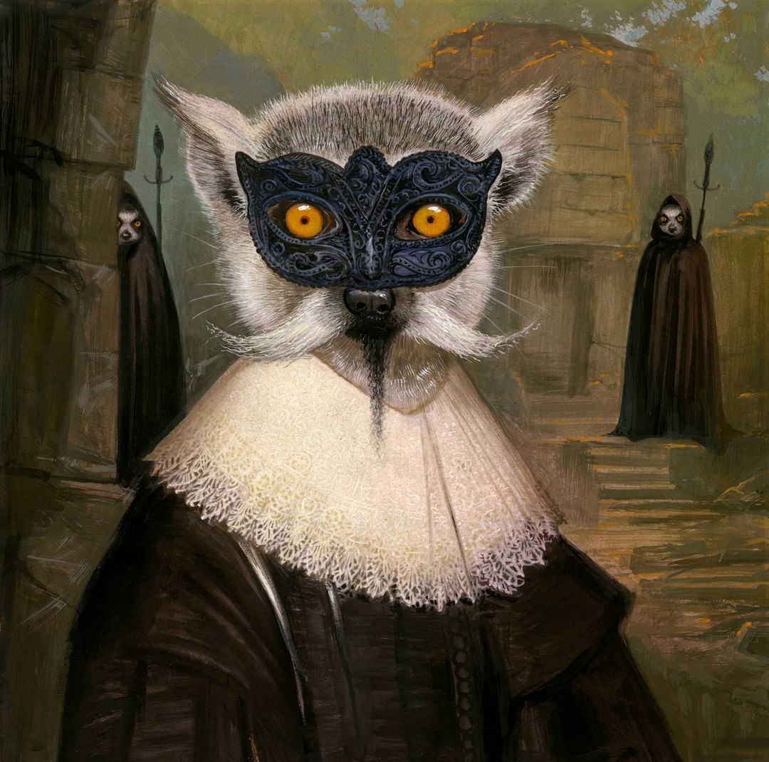 Humorous Anthropomorphized Animal Portraits In The Classical Style By Bill Mayer (7)