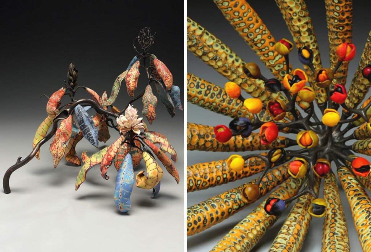 Sculptures Of Exotic Plants Made Of Clay, Glass, And Metal By Michael Sherrill (11)