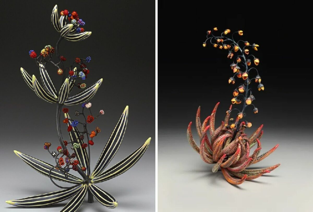 Sculptures Of Exotic Plants Made Of Clay, Glass, And Metal By Michael Sherrill (9)