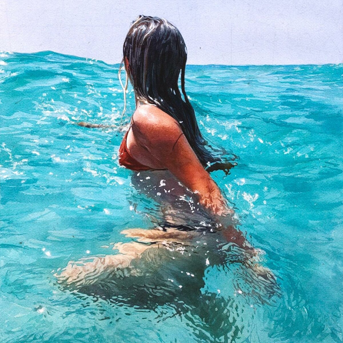 The Amazingly Hyper Realistic Watercolors Of Marcos Beccari (22)