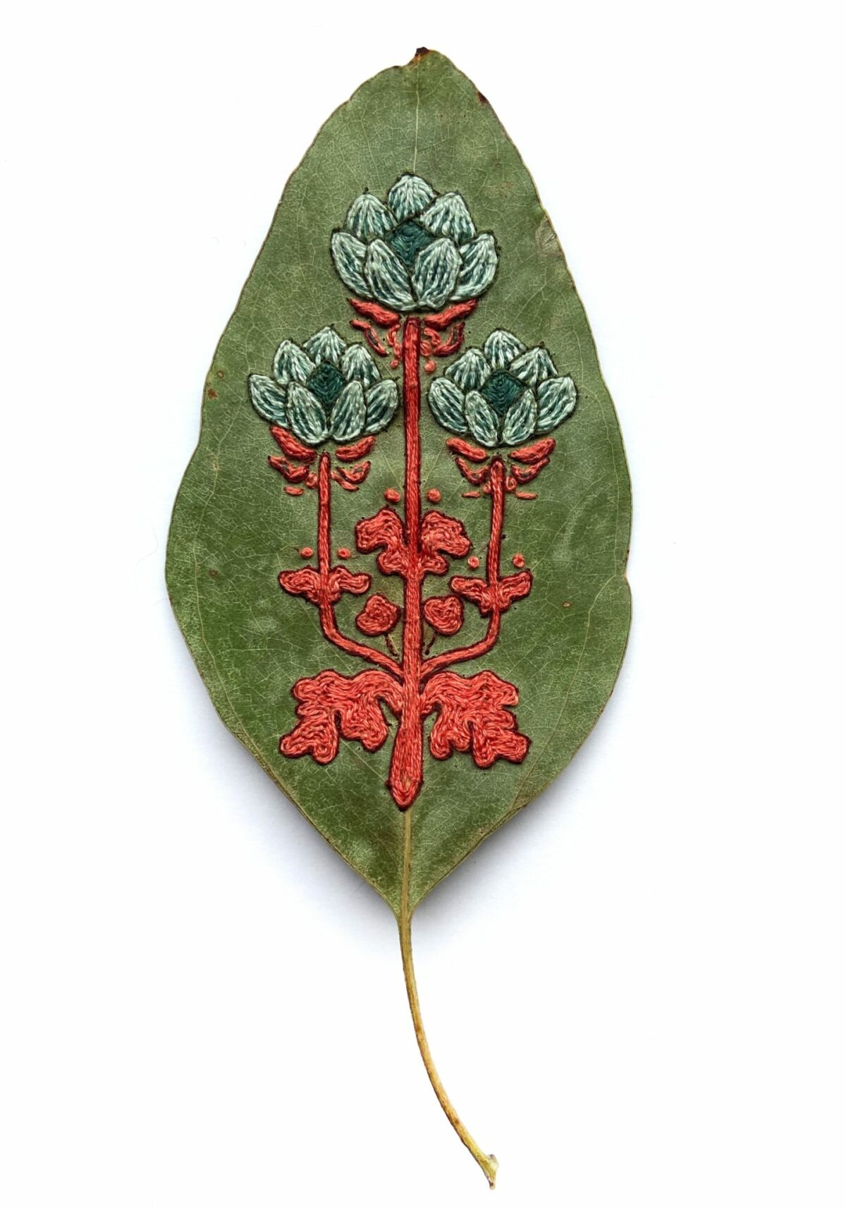 The Fascinating Embroidered Leaf Art Of Hillary Waters Fayle (3)