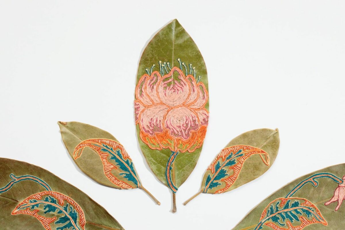 The Fascinating Embroidered Leaf Art Of Hillary Waters Fayle (8)