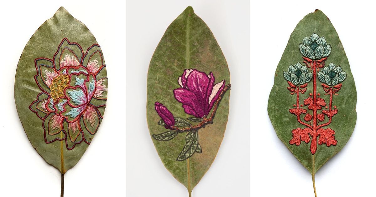 Attachment The Fascinating Embroidered Leaf Art Of Hillary Waters