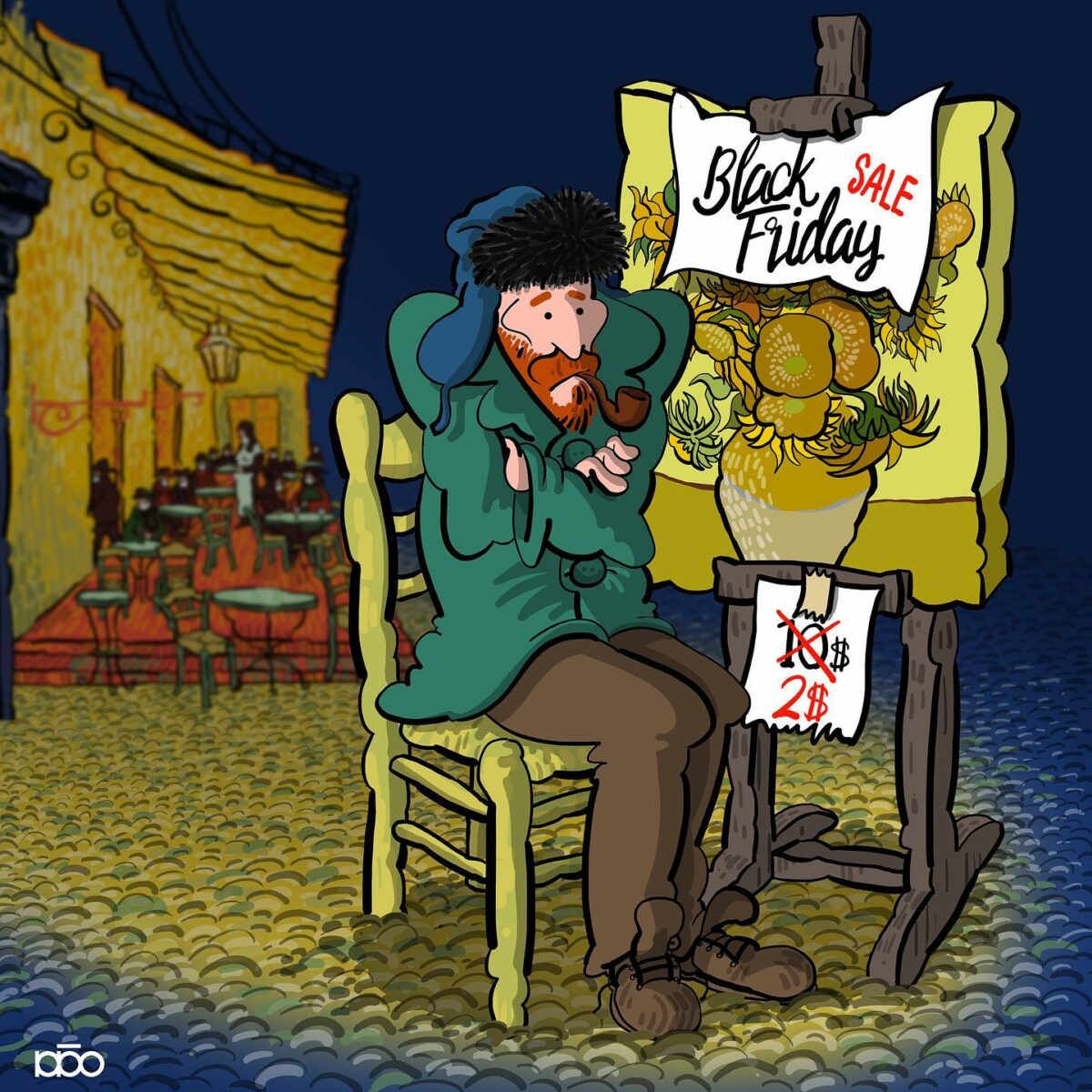 Vincent Van Goghs Life Recreated In His Own Art Style By Alireza Karimi Moghaddam 18