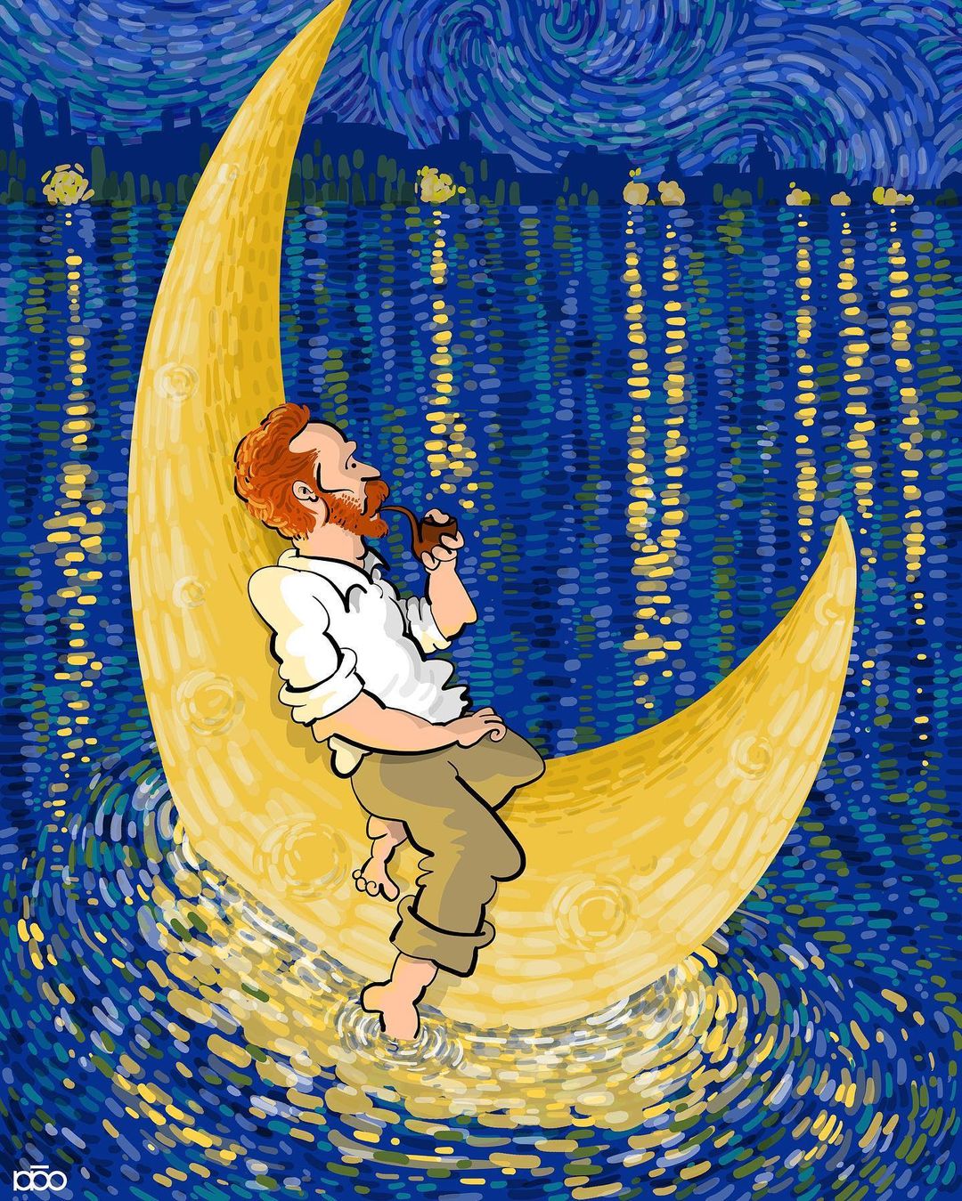Vincent Van Goghs Life Recreated In His Own Art Style By Alireza Karimi Moghaddam 19