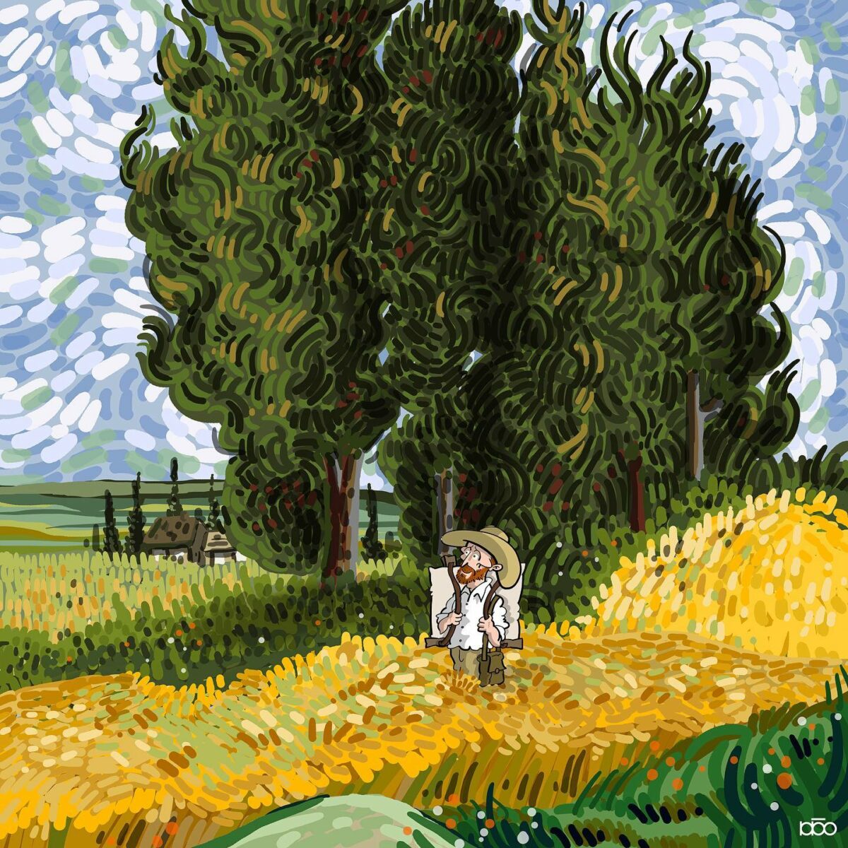 Vincent Van Goghs Life Recreated In His Own Art Style By Alireza Karimi Moghaddam 23